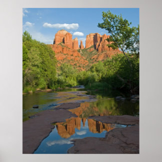 Póster Cruce del rock rojo en Sedona 4160