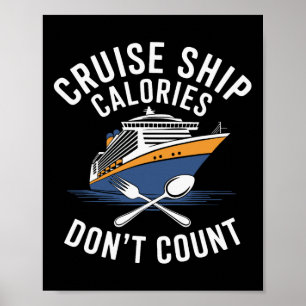 Póster Crucero Calorías No Cuentan Foodie
