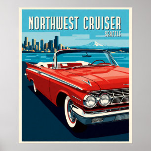 Póster Crucero clásico de Seattle