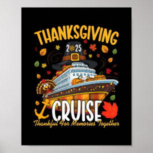 Póster Crucero de Acción de Gracias 2025 Agradecido por l
