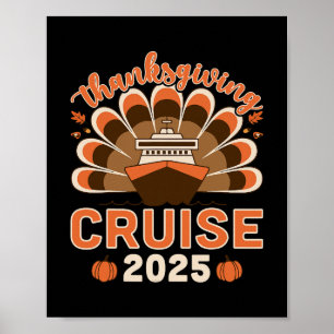 Póster Crucero de Acción de Gracias 2025 - Crucero Vacaci