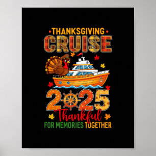Póster Crucero de Acción de Gracias familiar 2025 tripula