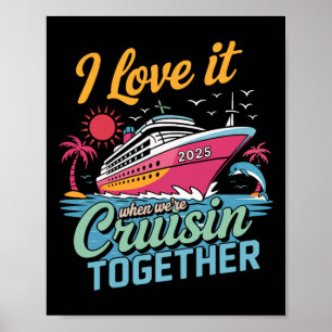 Póster Crucero de coincidencia familiar 2025 Me encanta c