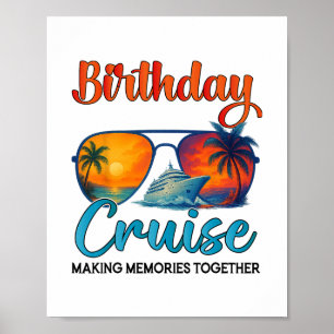 Póster Crucero de cumpleaños 2025 Crucero de cumpleaños f