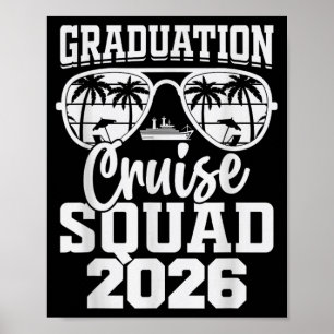 Póster Crucero de graduación 2026 Viaje de graduación de