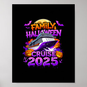 Póster Crucero de Halloween familiar 2025 Coincidencia de