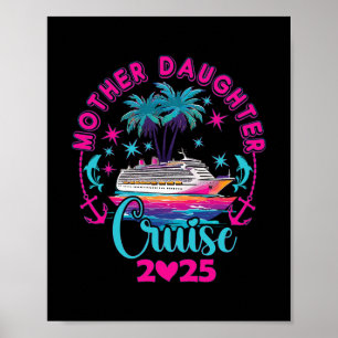 Póster Crucero de Madre e Hija 2025 Familia Mamá Hija Ma