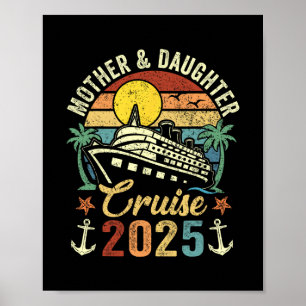 Póster Crucero de madre e hija 2025 viaje familiar vacaci