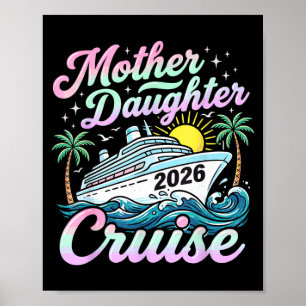 Póster Crucero de madre e hija 2026 familia navegando