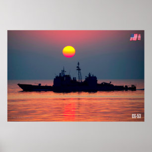 PÓSTER CRUCERO DE MISILES GUIADOS - CG-53