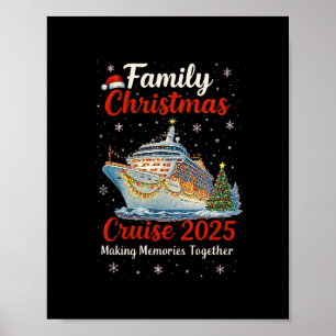 Póster Crucero de Navidad Familiar 2025 Barco Feliz Cruce