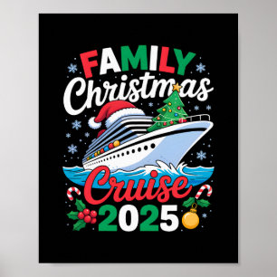 Póster Crucero de Navidad Familiar 2025 Crucero de Vacaci