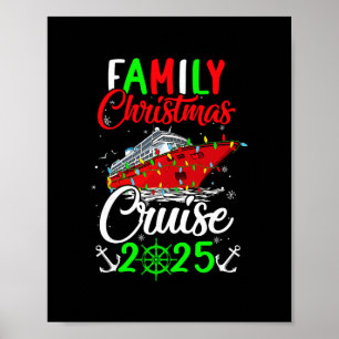 Póster Crucero de Navidad Familiar 2025 Equipo Navidad Di
