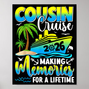 Póster Crucero de primo vacaciones de verano 2026 playa f