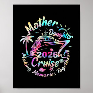 Póster Crucero de viaje de madre e hija 2026 Mamá diverti