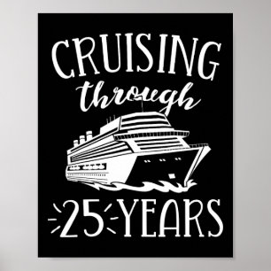 Póster Crucero del 25 Aniversario Su Ella Coincidencia de