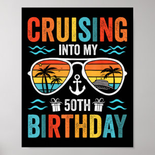 Póster Crucero en mi crucero familiar de 50 años 50 Ye
