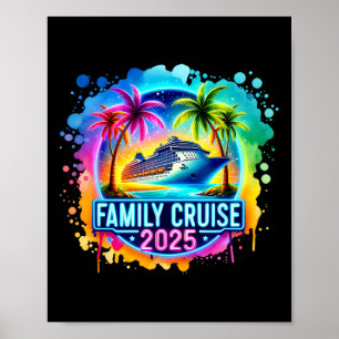 Póster Crucero Familiar 2025 Hawái Playa Coco Verano Vaca