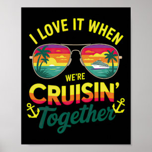 Póster Crucero Familiar 2025 Me Encanta Cuando Estamos Na