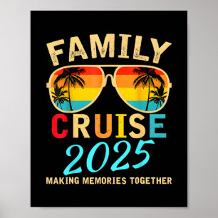 Póster Crucero Familiar 2025 Playa Combinando Vacaciones