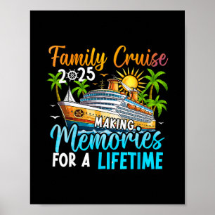 Póster Crucero Familiar 2025 Vacaciones de Crucero Famili