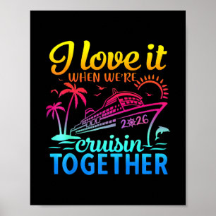 Póster Crucero Familiar 2026 Me Encanta Cuando Estamos Na