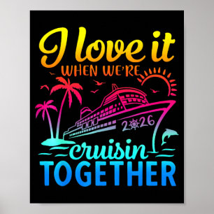Póster Crucero Familiar 2026 Me Encanta Cuando Navegamos