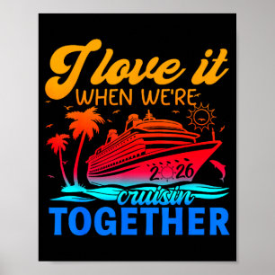Póster Crucero Familiar 2026 Me Encanta Cuando Navegamos