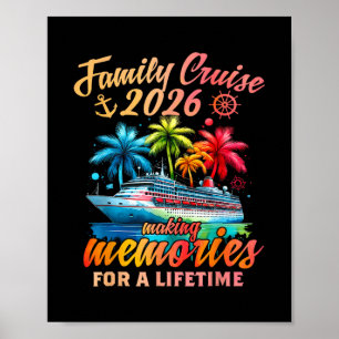 Póster Crucero Familiar 2026 Vacaciones de Crucero Famili