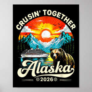 Póster Crucero Familiar Alaska 2026 Crucero Viaje Familia