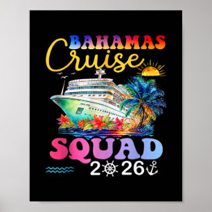 Póster Crucero Familiar Byhamas 2026 Verano Vacaciones Co