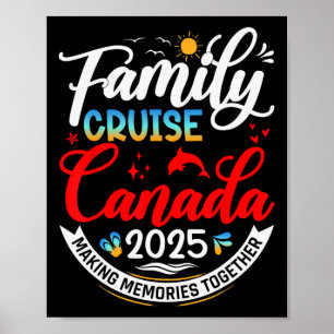 Póster Crucero Familiar Canadá 2025 Vacaciones Familiares