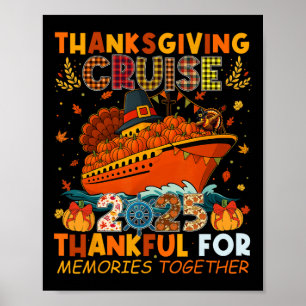 Póster Crucero Familiar de Acción de Gracias 2025 Recuerd