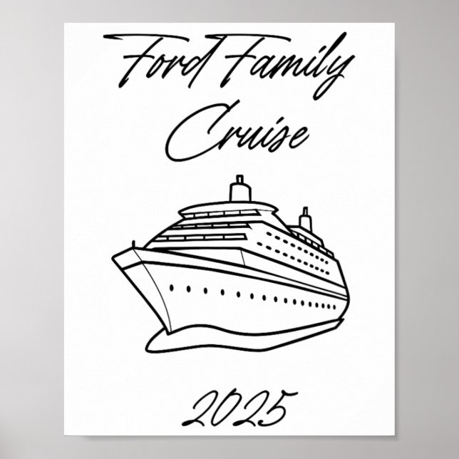 Póster Crucero Familiar Ford 2025  (Frente)