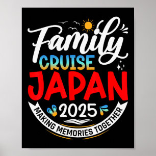 Póster Crucero Familiar Japón 2025 Vacaciones Familiares