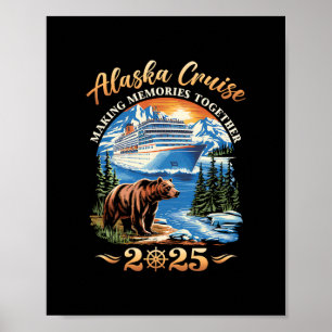 Póster Crucero familiar por Alaska Creando recuerdos 2025