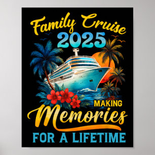 Póster Crucero Familiar Reunión Familiar Vacaciones de Ve