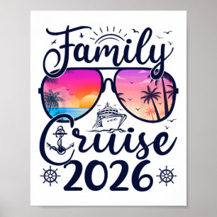 Póster Crucero Familiar Verano 2026 Vacaciones Coincident