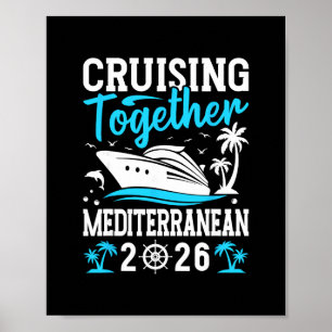 Póster Crucero juntos viaje en crucero Mediterráneo 2026