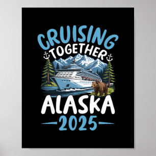 Póster Crucero por Alaska 2025 Aventura de Crucero Juntos
