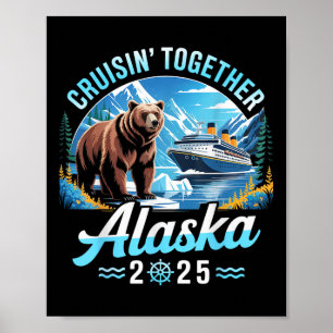 Póster Crucero por Alaska 2025 Cruisin Together Vacacione