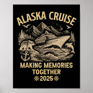 Póster Crucero por Alaska 2025 Cruisin Together Vacacione