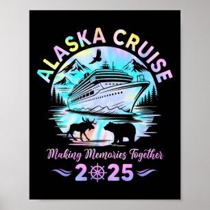 Póster Crucero por Alaska 2025 Grupo de familiares y amig