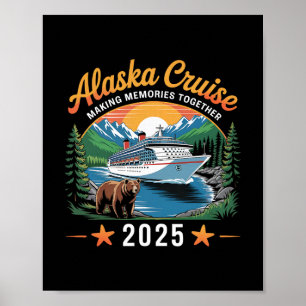 Póster Crucero por Alaska Creando Recuerdos 2025 Vacacion