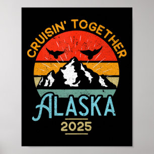 Póster Crucero por Alaska juntos Vacaciones de viaje en c