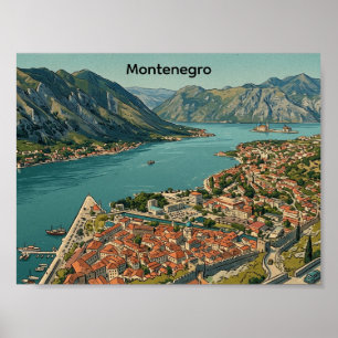 Póster Crucero por la bahía de Kotor y el casco antiguo d