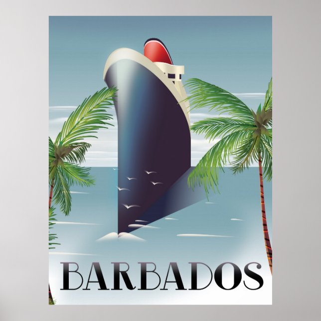 Póster Cruceros de Barbados (Frente)