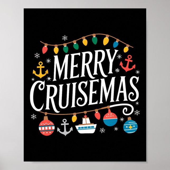 Póster Cruceros Navidades Cruise S Family Cruissin (Frente)