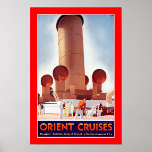 Póster Cruceros Orientales Gran Embudo