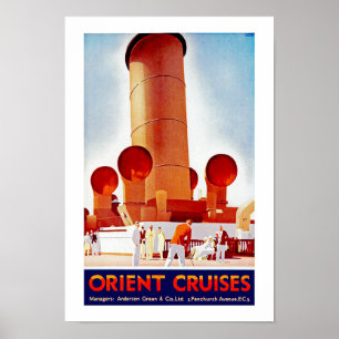 Póster Cruceros Orientales Gran Embudo
